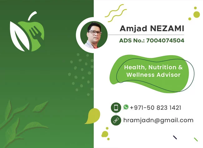 Business Card for Amjad Nezami